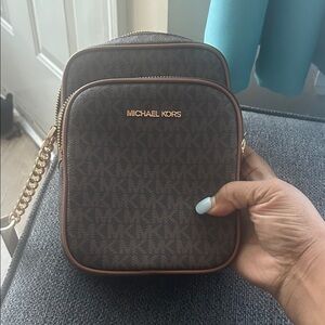Michael Kors Dark Brown cross body bag